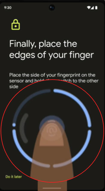 Fingerprint unlock activation