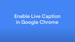 Enable Live Caption in Google Chrome