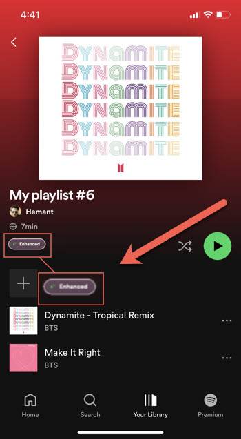 Enhanced Spotify Playlist