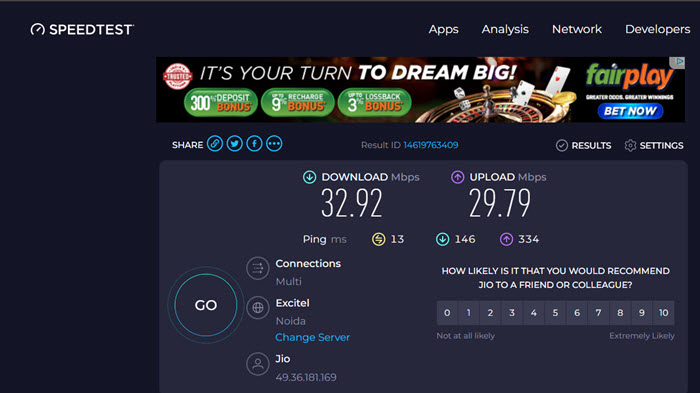 Speed Test by Ookla Speed