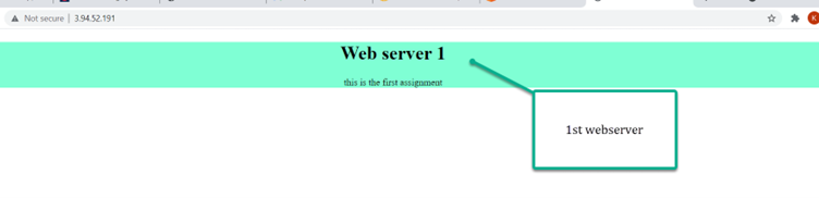First Web Server