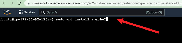 Subdo apt Install Apache2